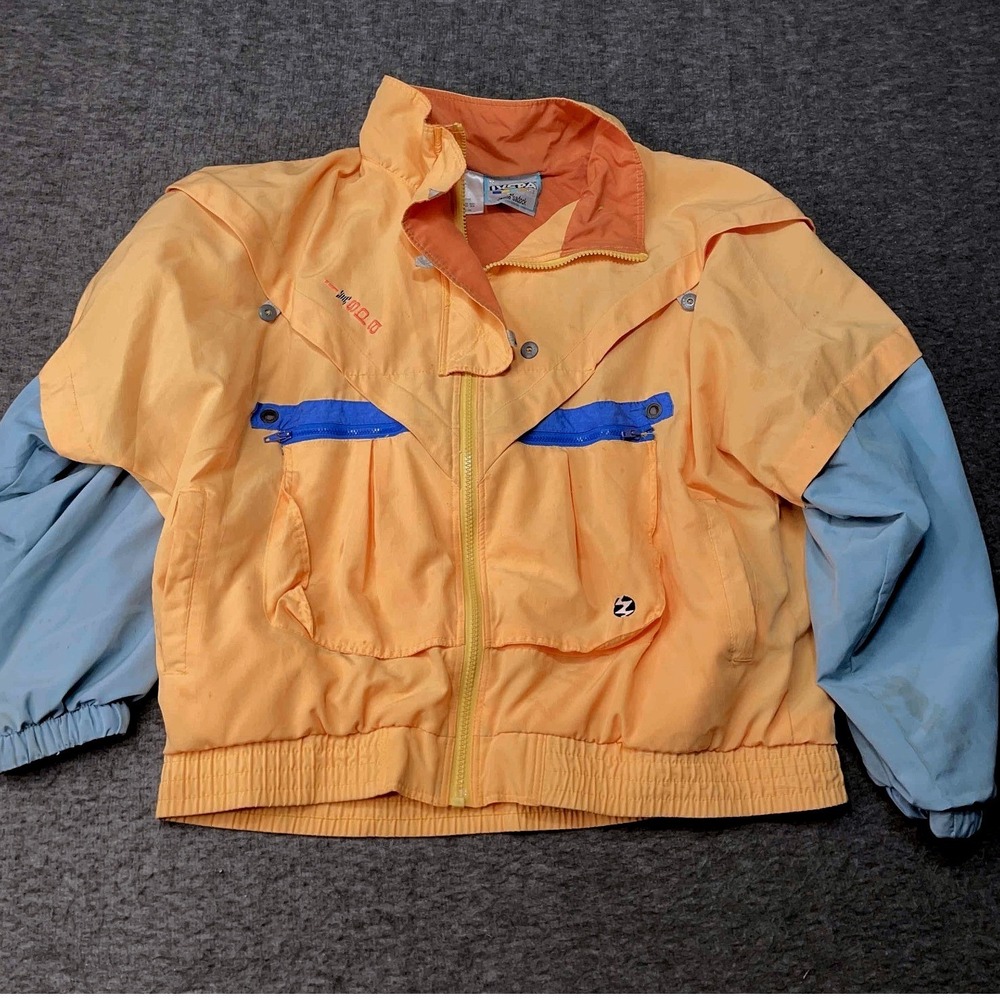 Vintage‎ IXSPA Jacket Women Medium Jacket Color Block Ski Apres Retro 70s 80s